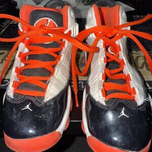 Nike Boys Air Jordan 6 Rings DV1343-108 White Basketball Shoes Sneakers Size 12C